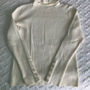 Women’s White Turtleneck